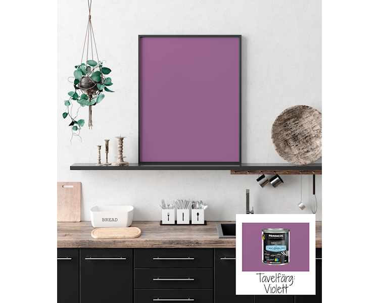 tavelfärg violett polaroid SV